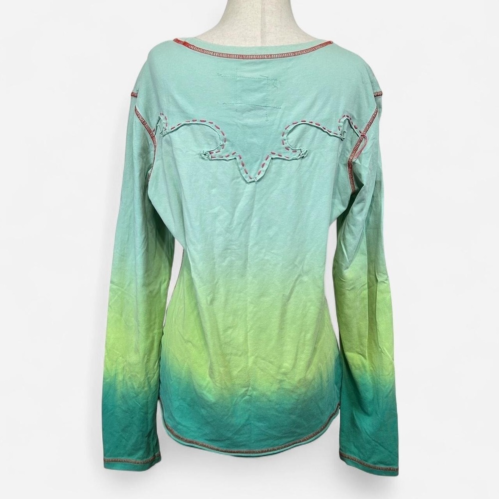 Rare Double D Ranch 2010 Out Of Control Tie Dye Long Sleeve Tee Womens L - Picture 4 of 7